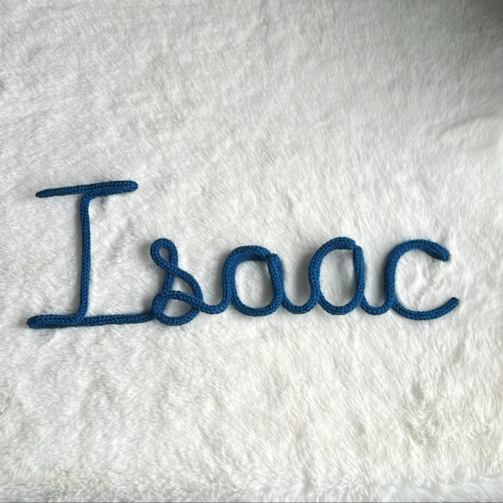 Knitted Name Sign