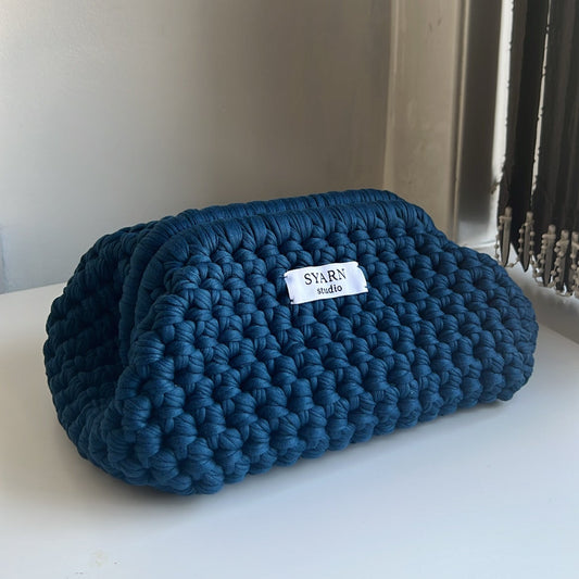 Syarn Clutch Bag - Denim Blue