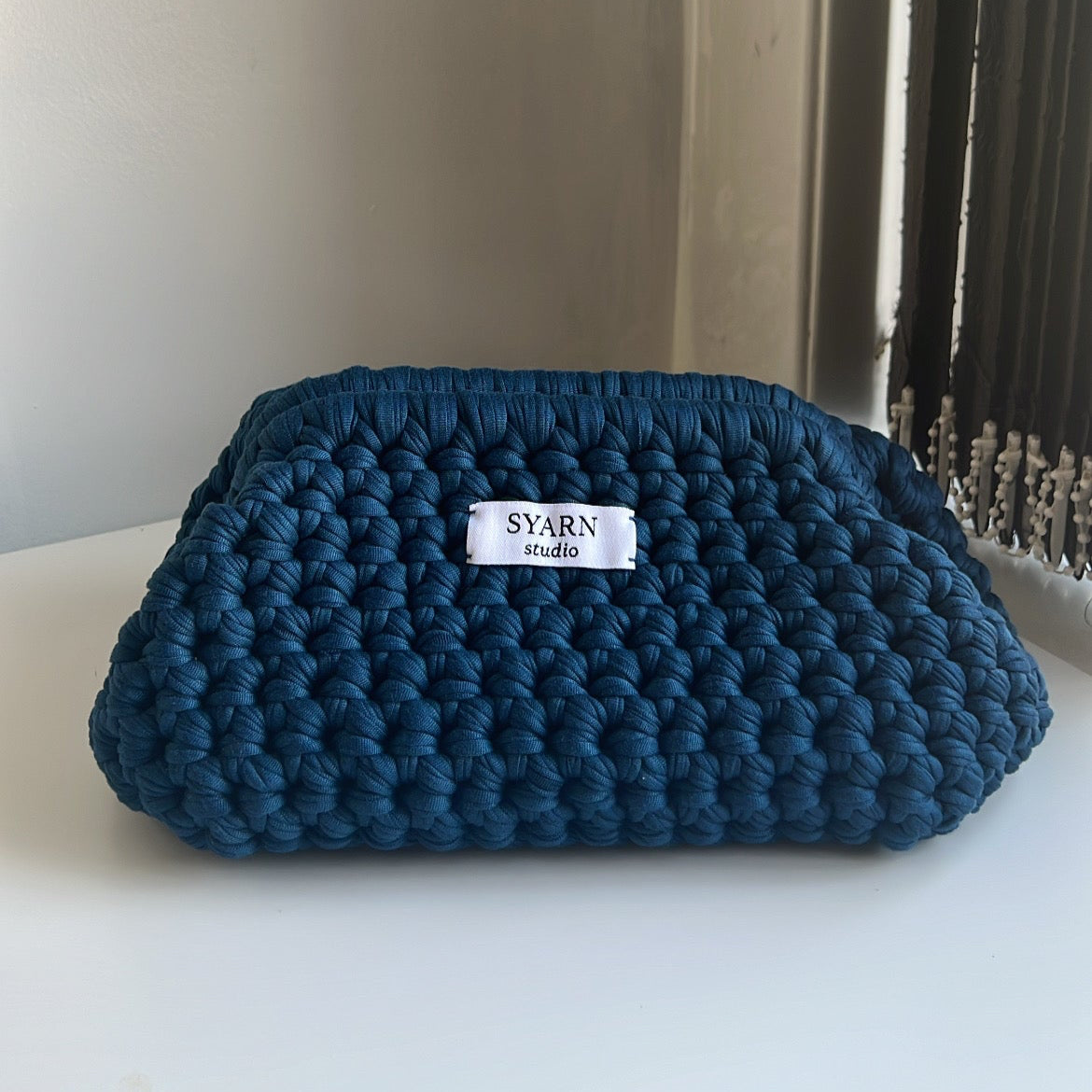 Syarn Clutch Bag - Denim Blue